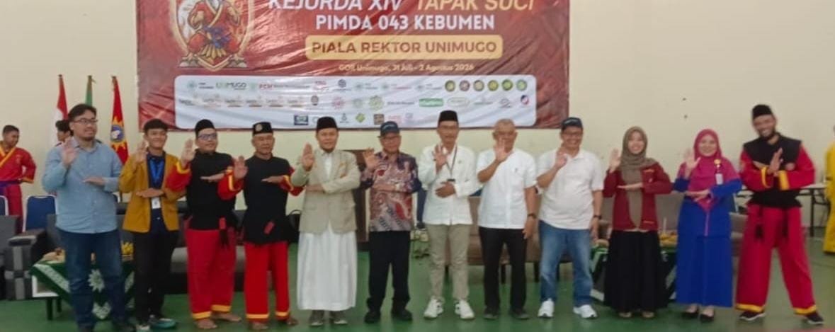 Kejurda XIV Tapak Suci PIMDA 043 Kebumen Resmi Dibuka, Piala Rektor UNIMUGO Jadi Ajang Pembinaan Atlet Berkarakter
