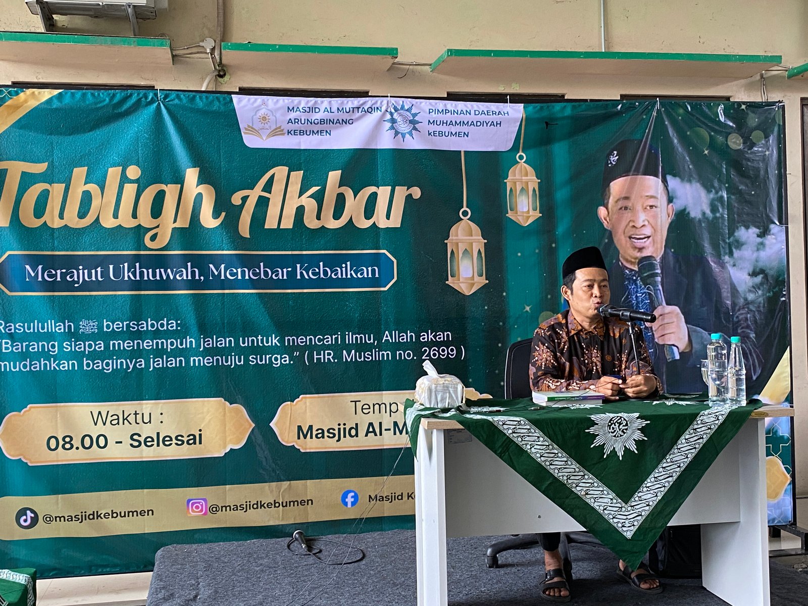 Tabligh Akbar Masjid Al Muttaqin Arungbinang Hadirkan Ustadz Mujiman, Diikuti 400 Jamaah